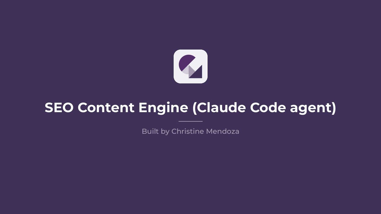 Demo of the SEO Content Engine, from picking a topic to publish-ready metadata