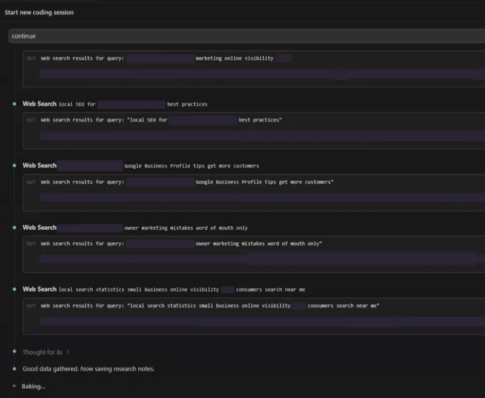 Phase 1 research with live web searches